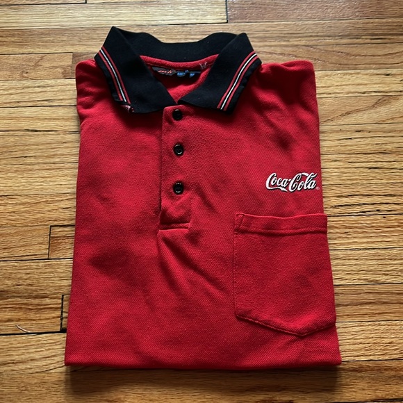 Vintage Coca Cola Polo Shirt / Large - Picture 8 of 14